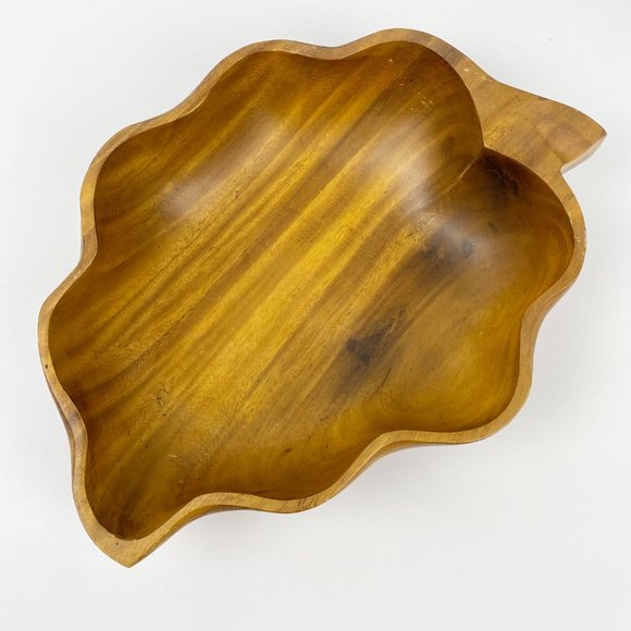 VTG Monkey Pod Bowls Serving Party Set 5 Pieces - Picture 2 of 7